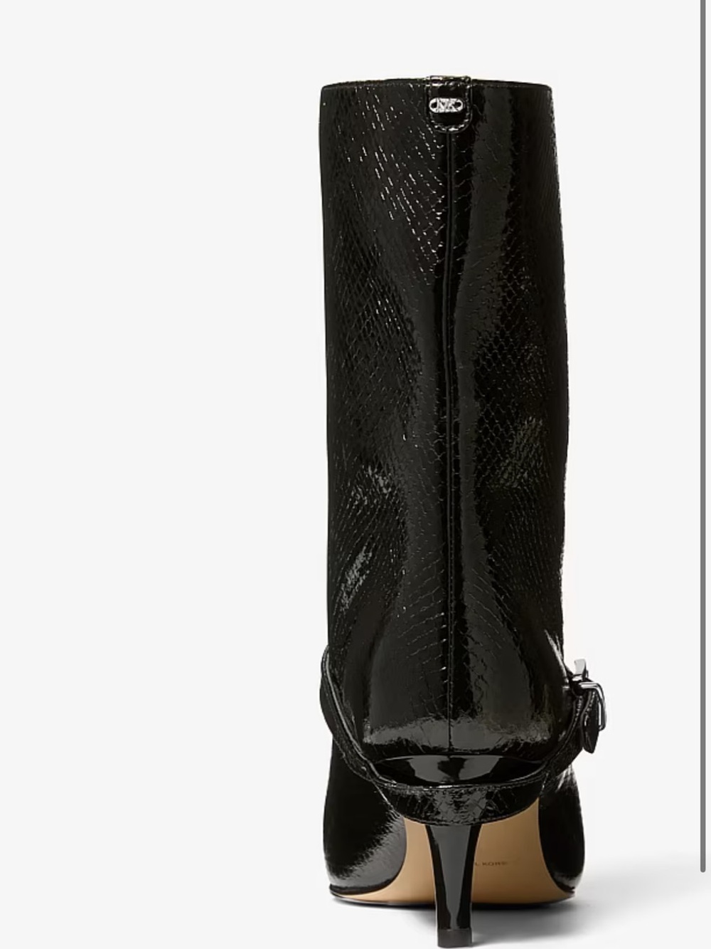 🖤 MICHAEL KORS Kasia Snake Embossed Leather Buckle Boot 🖤 NWT 🖤 - Picture 7 of 16